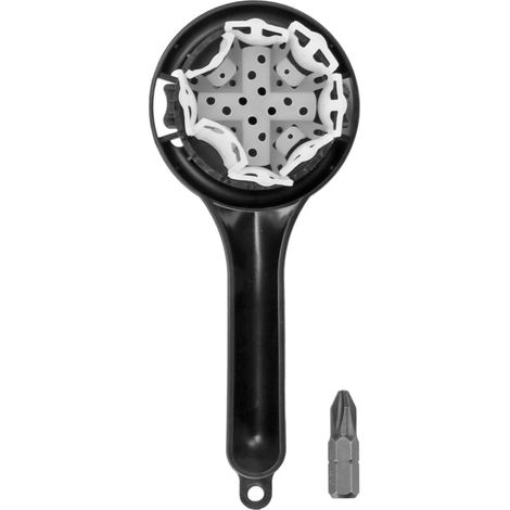 Ergonomische Silikon-Reinigungsbürste für Kaffeemaschinen-Bohrkopf und -Mühlen – Schwarz