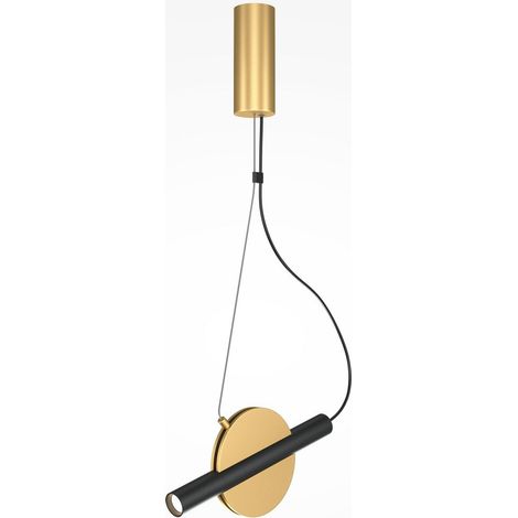 Maytoni Enigma Moderne integrierte LED-Pendel-Deckenleuchte Messing 3000K (1/5)