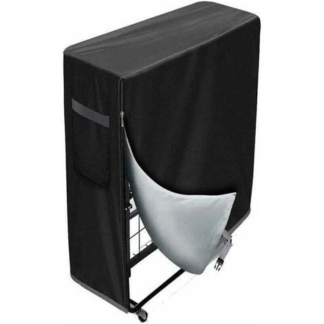 Housse de rangement pour lit pliant réglable étanche anti-poussière housse de protection multifonctions intérieur extérieur housse de matelas pour lit pliant 99 38 114 cm