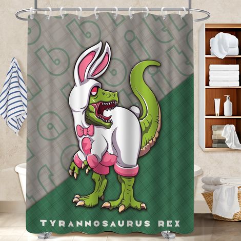 Voile de douche polyester 180x180 stylé rideau étanche pour rafraîchir sa salle de bain (1/5)