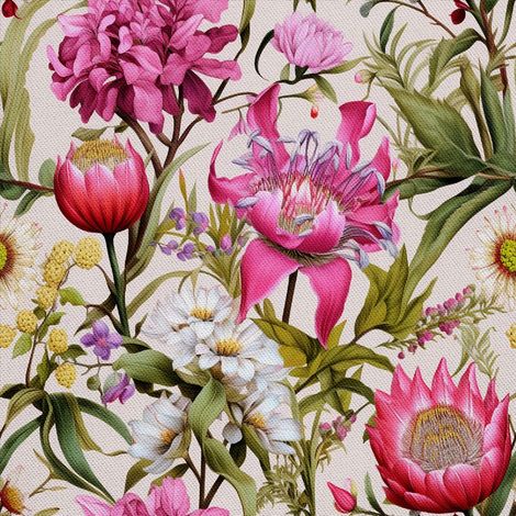 Tela decorativa para exteriores Oxford - Motivo floral I DX5187 (1/5)