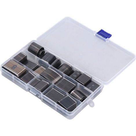 Ensemble de 52 emporte-pièces creux en acier rapide, matrices de découpe pratiques pour le cuir, avec boîte de rangement pour la fabrication d'objets en cuir. (1/5)
