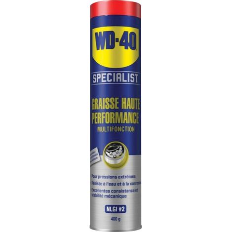 Wd40 Company – Graisse multifonction haute performance 400gr – Pour métal, plastique et caoutchouc – Résistance à l'eau et aux températures extrêmes