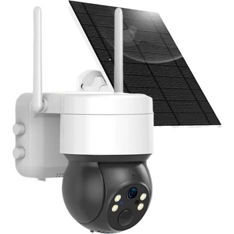 5MP WiFi Batterie Solaire détection de Mouvement Automatique PIR Surveillance sécurité extérieure PTZ Couleur caméra de Vision Nocturne(5MP Solar No Card) (1/5)