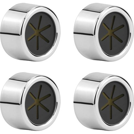Lot de 4 Crochets Porte-torchons Autocollants Ronds Sans Perçage Pour Cuisine Salle De Bain Argenté (1/5)
