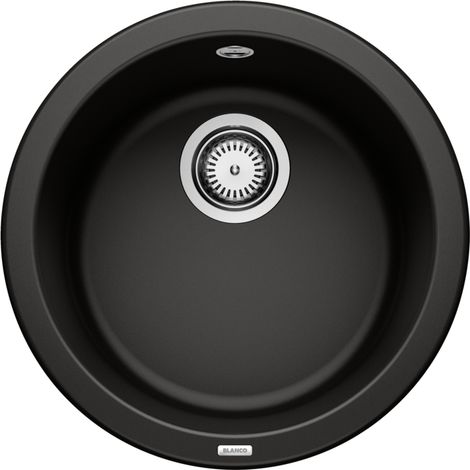 Blanco Rondo - Évier en silgranit, diamètre 45 cm, noir 525959 (1/5)
