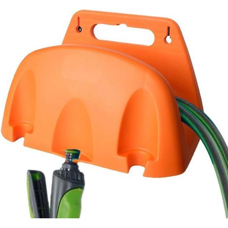 Porte-Tuyau,Enrouleur Stockage Tuyau Robuste Porte-Tuyau, Supports Tuyau d'eau Robustes pour l'extérieur (1/4)