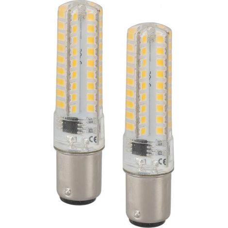 Two bulbs LED BA15D, 7 watts, 64 chip LED, 700 lumens, use household 220-240 volts, bulbs of replacement BA15D (1/5)