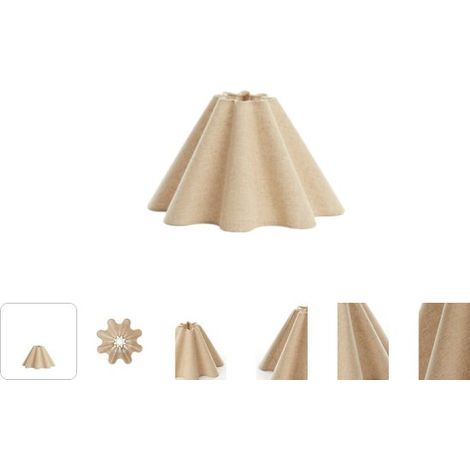 Abat-jour - naturel - Bezaha - textile - Ø 11cm - E27 - 2035947 - (1/5)