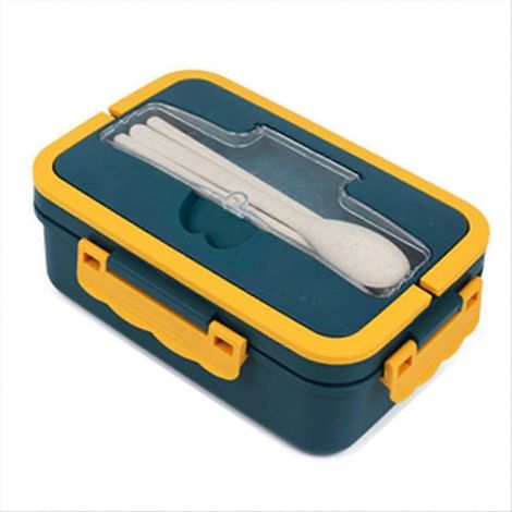 Bento-Box für Erwachsene – Auslaufsichere Lunchbox mit 3 Fächern, mikrowellen- und spülmaschinengeeignet, wiederverwendbar für Salate und Snacks (1/5)
