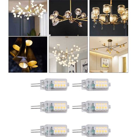 Ampoule LED G4 3W 16LED, 12V, convient aux plafonniers, appliques murales et lampes de table, 6 lots disponibles / Blanc chaud. (1/5)