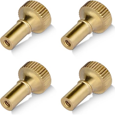 Lot de 4 boutons de lampe marche/arrêt en laiton - 19 mm de long - Doré (1/5)