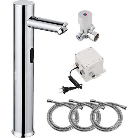 Automatic faucet, Sensor faucet, Single faucet, Basin faucet, Mixer tap, Automatic faucet, Battery powered, Simple and convenient, Touchless toilet, Bathroom, Vanity unit
