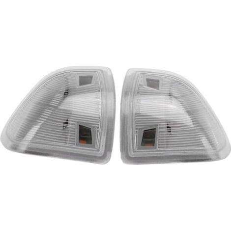 Clignotants LED pour rétroviseurs Dodge Ram 1500 (2011–2017) – Lot de 2, référence 68302828AA/68302829AA, blanc transparent (1/4)