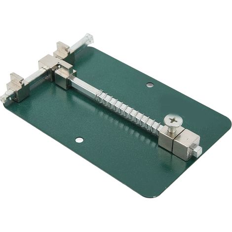 Support réparation carte électronique en acier inoxydable antichoc antirouille base stable 3 baïonnettes mobiles 120x80x20mm M001 (1/5)