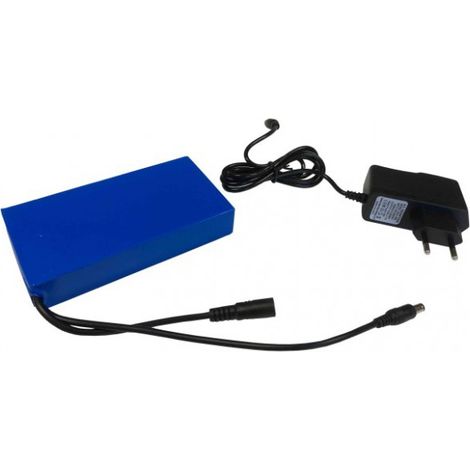 Batterie autonome 9 800 mAh + chargeur pour porte menu LED, enseigne lumineuse et ruban LED (1/3)