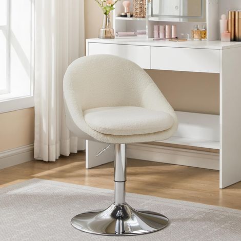 Chaise Réglable, Fauteuil de Bureau Pivotant, en Acier (1/5)