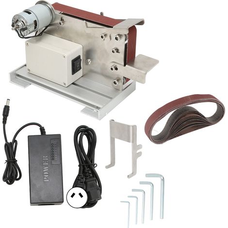 Mini ponceuse à bande électrique DIY 150W, rectifieuse polisseuse de bureau 110-240V avec prise AU, accessoires inclus (795) (1/5)