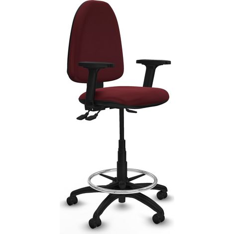 Sedia da Ufficio Piqueras y Crespo B2D01RP Rosso Granato Alta (1/5)