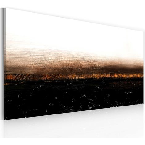 Quadro dipinto - Black soil (Abstraction) - 120x60 (1/4)