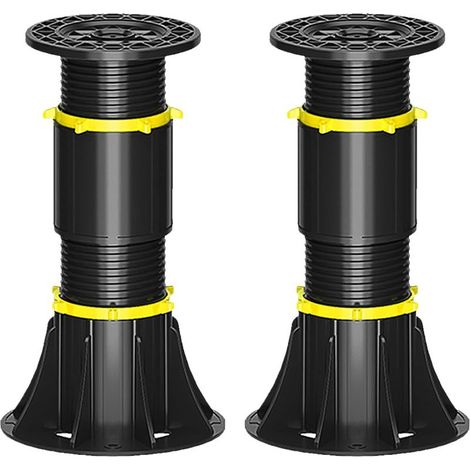 piedini di supporto per letto regolabili in altezza (21-34 cm), piedini di supporto centrali per doghe del letto, piedini di ricambio per supporti regolabili per telaio del letto, adatti per telai di (1/4)