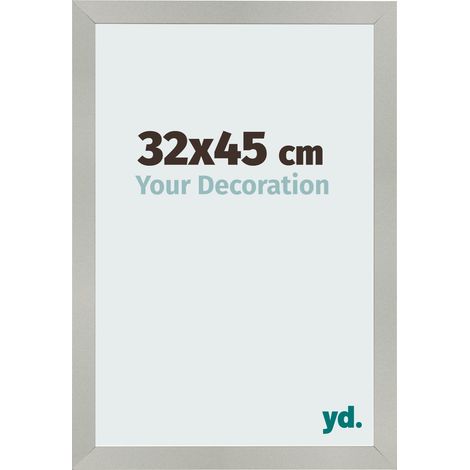 yd. - Cadre photo 32x45 - Argent Mat - MDF - Bologna (1/5)