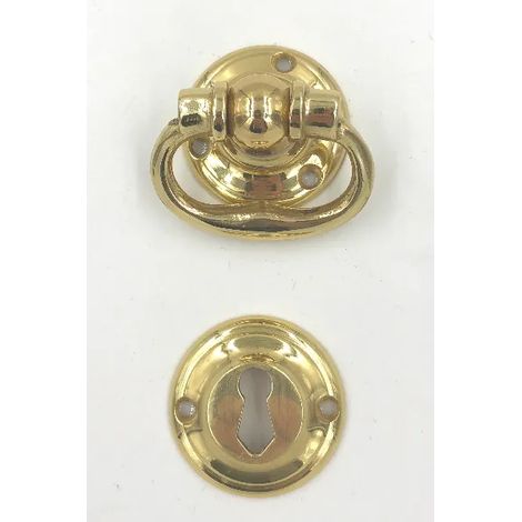 MANIGLIA COTTALI COLLO BASSO R8 OTTONE LUCIDO   CT16662OLV