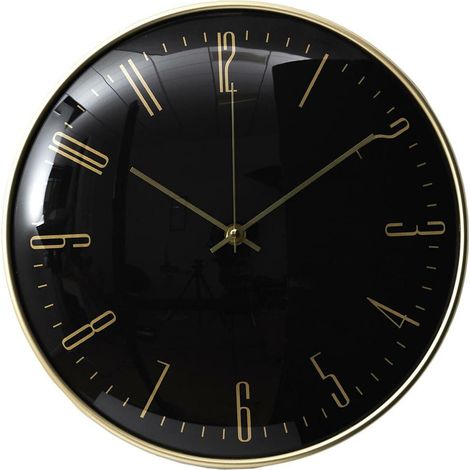 Luce weiß/goldene Wanduhr (1/5)