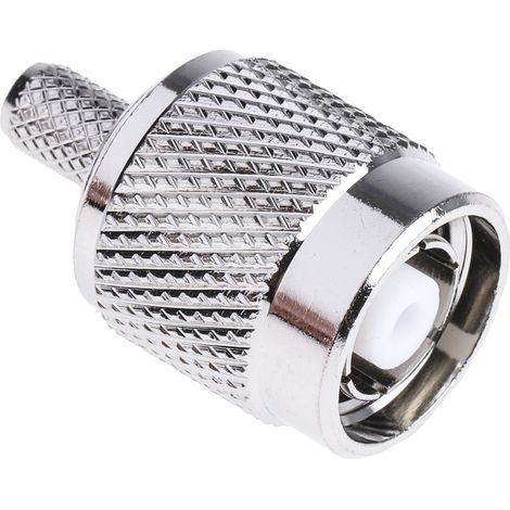 Connecteur coaxial RS PRO Mâle Droit, raccordement A sertir 50O Montage sur câble ( Prix pour 1 ) (1/3)