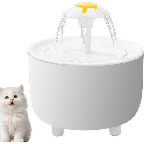 Leiser Katzenbrunnen 1,5 l Automatischer Trinkbrunnen mit Filtern und Wasserbehälter für den täglichen Gebrauch durch Haustiere (1/5)