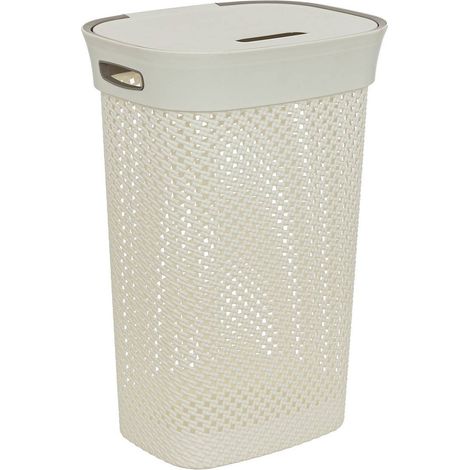 Cesto per biancheria purl 60l lino - 5five (1/3)