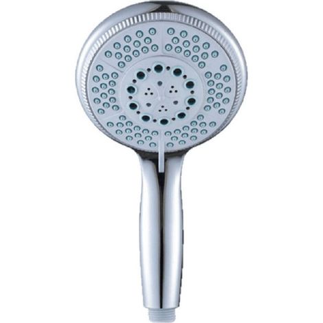 Pommeau de douche à main 5 buses réglable jet haute pression pour salle de bain, accessoire de douche pratique et efficace (1/5)