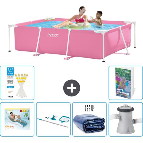 Intex Piscina con estructura Rectangular - 220x150x60 cm - 7-piezas  S134