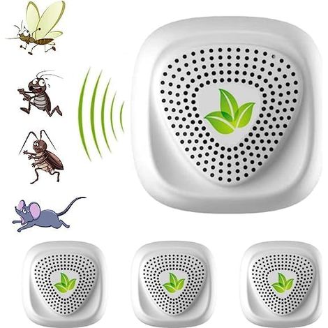 Lot De 4 Prise Répulsifs à Ultrason Anti Insectes Moustiques Rats Intérieur Maison (1/5)
