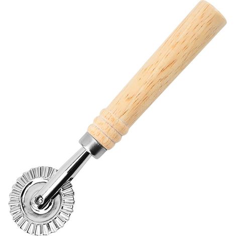 Roulette à pâtisserie en alliage de zinc pour découper pâtes et raviolis, motif dentelle, usage maison et cuisine. (1/5)