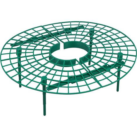 Lote de 6 soportes para fresas en jardinería frutal mejora el crecimiento cosecha abundante de plástico verde 130011957 (1/5)