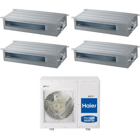 Haier Vier Split Inverter Klimageräte Serie SLIM 9+9+12+12 mit 4U85S2SH1FA R32 wifi optional 9000+9000+12000