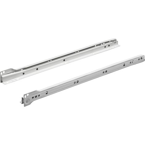 Hettich Rollschubführung Teilauszug FR 302 aufliegend 300mm 1 Paar, weiß 9220053