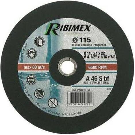 Disque Abrasif 115 mm - Tronçonnage Inox - Plat - Performance et Précision - D-Work