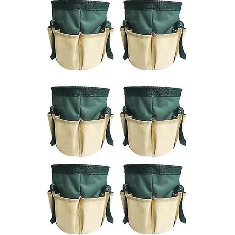 Lot de 6 sacs de rangement pour feuilles de jardin, sac de rangement pour débris de vie, kit d'élagage de jardin, sac de rangement pour jardin (1/5)