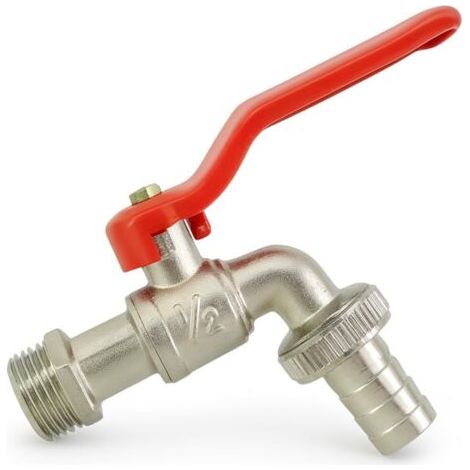 1/2 Inch Garden Tap – Reinforced Stainless Steel Ball Valve – Quick and Easy Installation (Outdoor Water) (1/5)