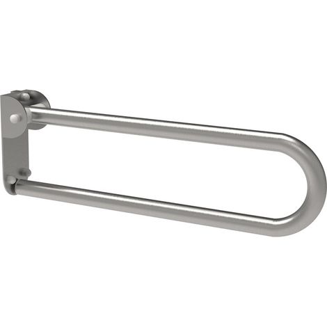 Maniglione barra ribaltabile con piastra lunga cm60 inox satino (1/3)