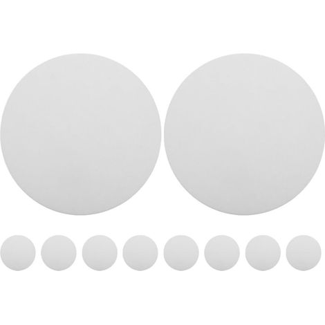 Feuilles Isolantes en Fibre Céramique Blanche, Rondes Ø120 Mm, Épaisseur 1 Mm, Lot de 10 Pièces, Papier Ignifuge pour Fusion du Verre et Poterie, Adapté aux Micro-Ondes et Fours (1/5)