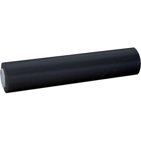 Schwarze recycelte Stretchfolie, L.300 m x B.45 cm PACK AND MOVE
