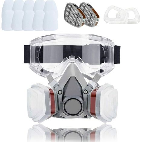 Dust Painting Mask Respirator with Filter for DIY Chemical Sanding Work Paint Spraying (1/5)