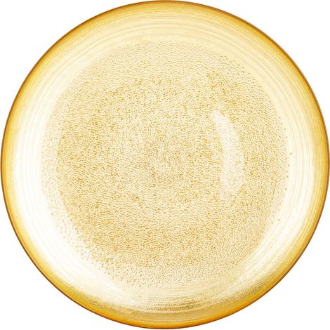Support pour assiette en verre, décoration en verre, doré, 4 x 33 x 33 cm (1/5)
