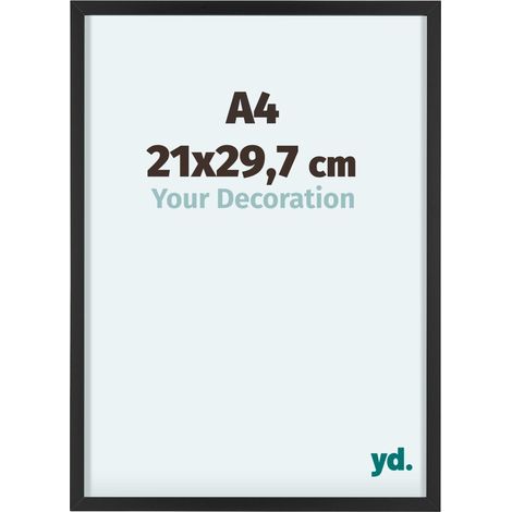yd. - Cadre photo A4 21x29.7 - Noir - Aluminium - Virginia (1/5)