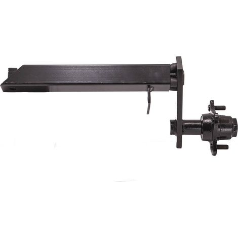 Demi essieu pour bétonnière professionnelle – Fixation de roue gauche/droite – Compatible bétonnières ALTRAD et Guy Noel 350L à 450L