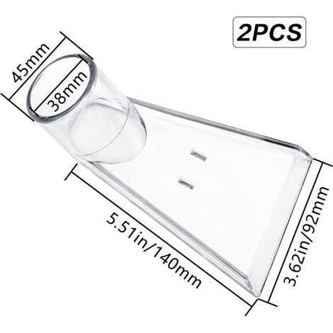 Embout Aspirateur Eau 2Pcs Buse Aspirateur Eau Embout Shampouineuse pour Aspirateur Suceur Aspirateur Buses de Brosse Aspirateur Siège de Voiture Tête Pivotante Aspirateur (1/4)