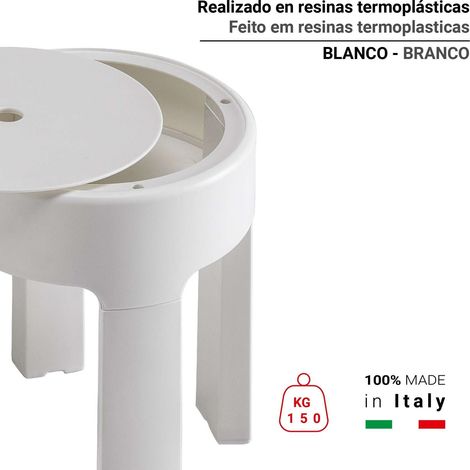 GEDY 10730200000 NEWBOX Taburete Blanco - ref: 10730200000